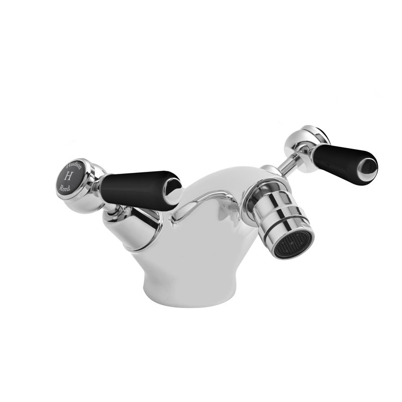 Topaz 2 Handle Horizontal Bidet Tap, Black