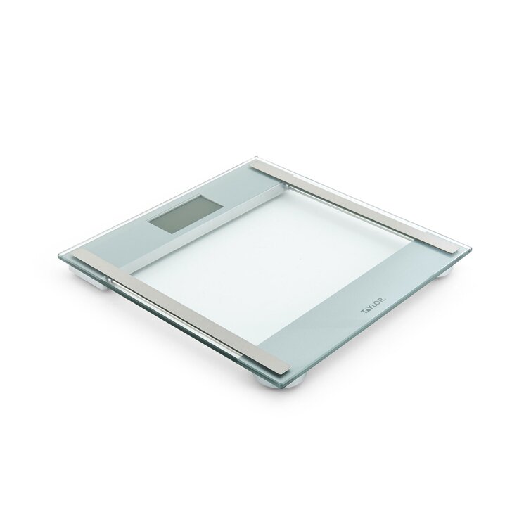 Taylor Digital Glass Scale with Textured Herringbone Design, 500 lb