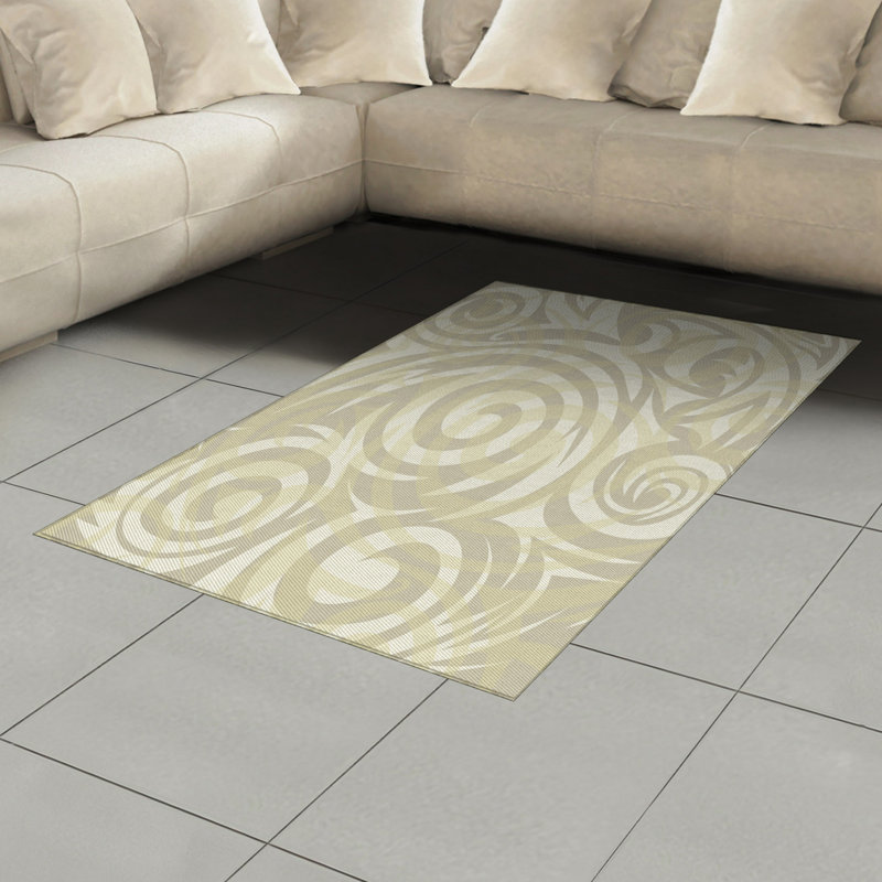 Gray High Density Long Fiber Poly Threads Decorative Area Rug Carpet, Rectangle 4' x 5'8"