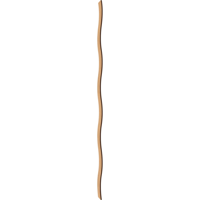 Ensemble de panneaux muraux décoratifs en bois Brazos, H 47 po x l 3,25 po x P 0,25 po, Érable