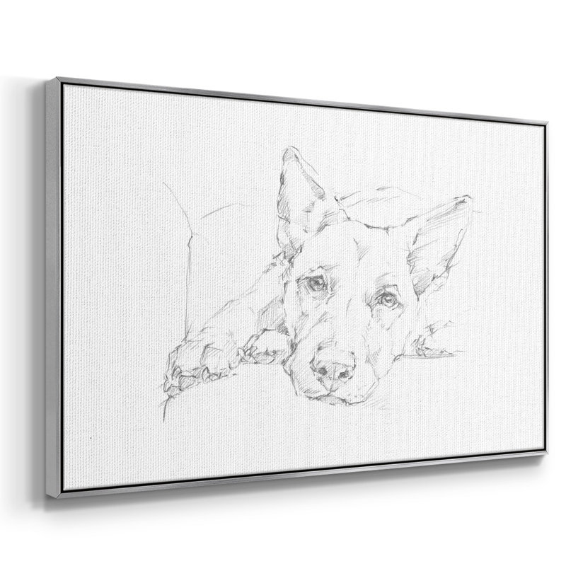 Lazy Dog IV, H 17 po x l 25 po x P 2 po, Argent