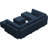 Wylodene 116.6'' Variable Module Velvet Sofa Bed Sectional U Shape Couch with Storage Seat Ottoman-77960518
