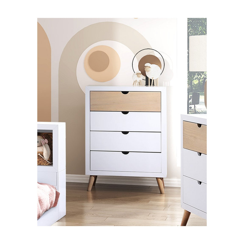 Commode avec tiroirs de rangement, mobilier pour chambre de jeunes, 1 pièce