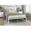 Lit plateforme grand Annie avec tête de lit en fausse canne blanche Annie-136261062-136261060