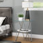 Table d'appoint ronde, table de bout en verre avec tablettes de rangement-1178079212