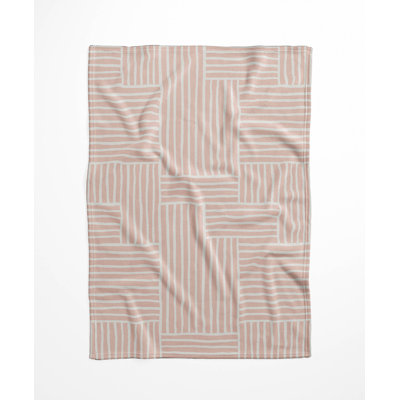 Grid Puz Velveteen Fleece Blanket