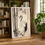 Crane Among Bamboo Japandi - Wrapped Canvas-1790450132-1790450137