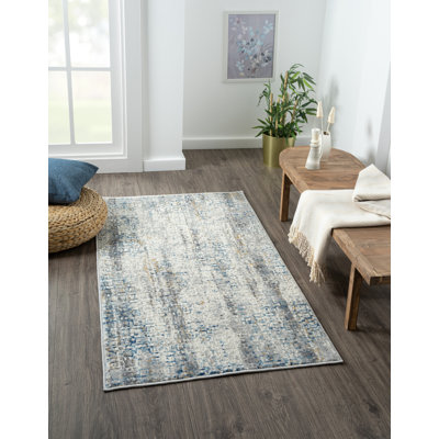 Lillith Machine Woven Beige/Blue/Grey Indoor Rug
