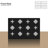 6-Drawer Dresser With Crystal Handle And Black Finish