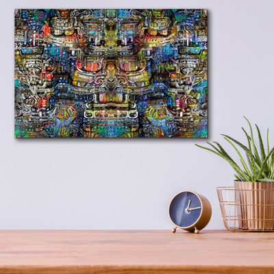 'The Shadows Of Mictlantecuhtli' by Pedro Gavidia Acrylic Glass Wall Art, 16" x 12"