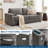 90" Loveseat Sofa, Comfy Chenille Sofa