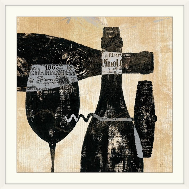 « i », reproduction d’impression brissonnet, Wine Selection, H 24 po x l 24 po x P 1,5 po, Toile