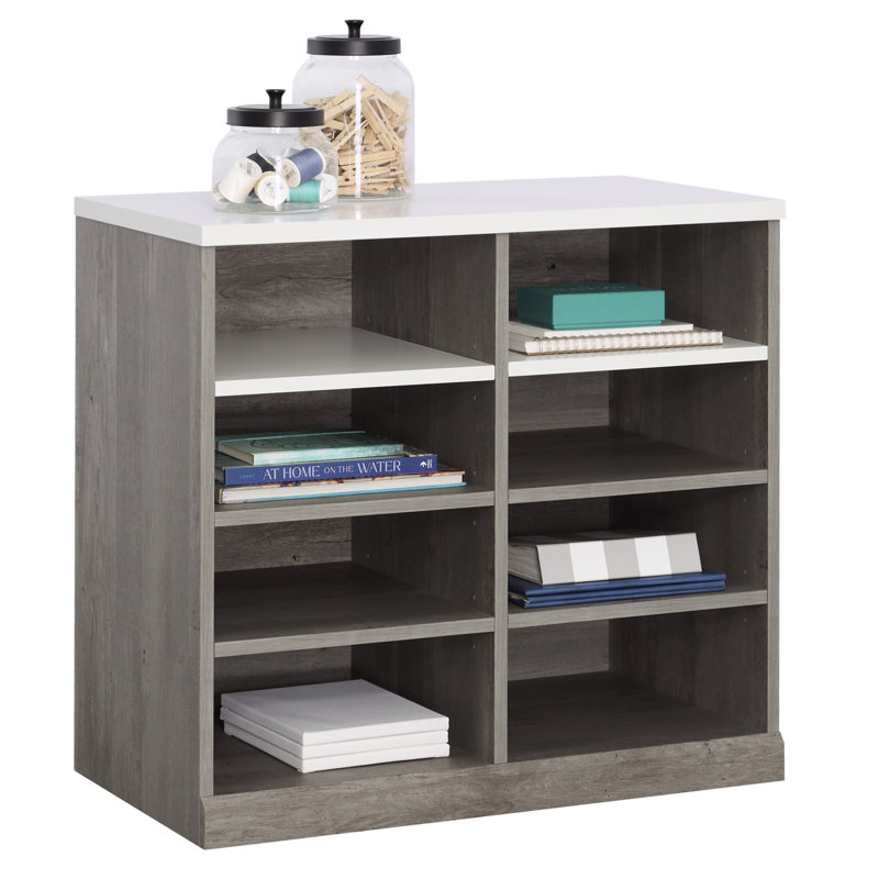 Armoire de rangement ouverte, Brun