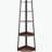 70" H x 24" W 5 Tier Corner Shelf Tall Corner Bookshelf Plant Rack Wall Shelves Tower-464094452-464094409