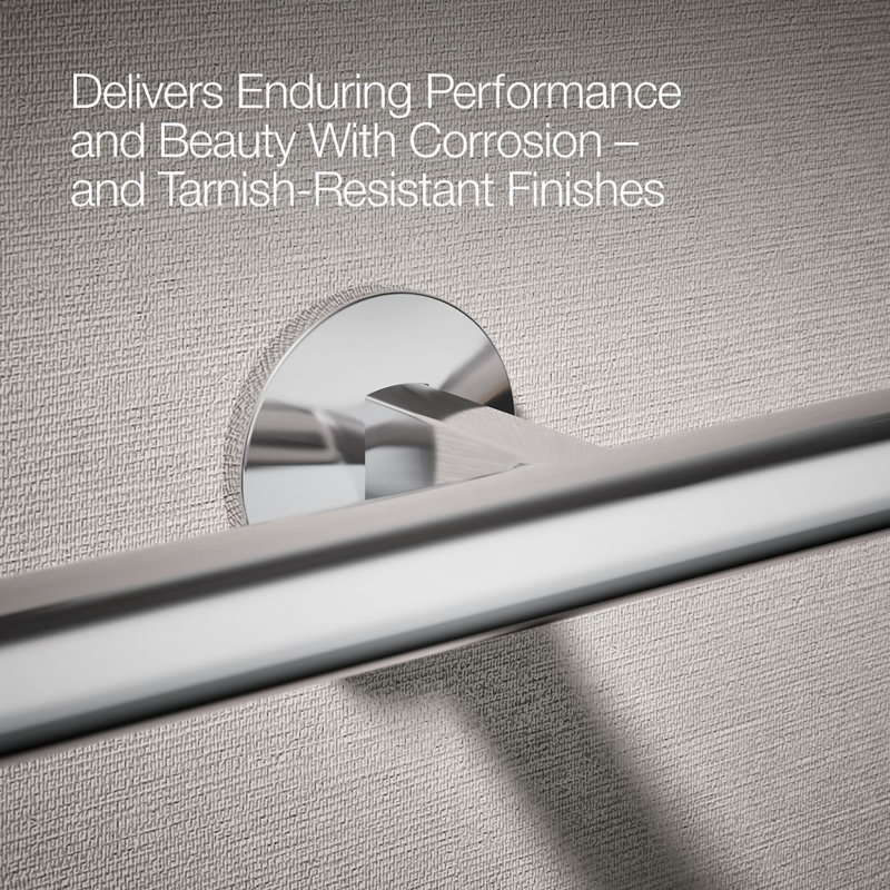 Components™ Double Towel Arm, Polished Chrome