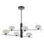 Oakbrook 6 - Light Matt Black Pendant