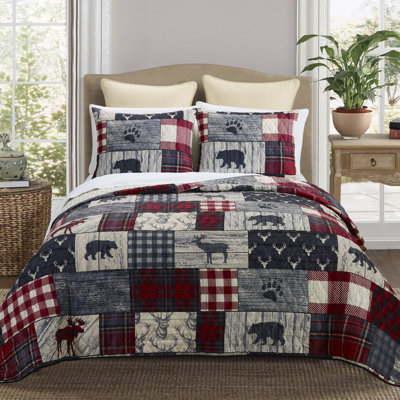 Your Lifestyle by Donna Sharp Timber 3PC Rustic Queen Quilt Set