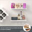 Azavier 7 Bottle Wall Mounted Wine Bottle Rack in