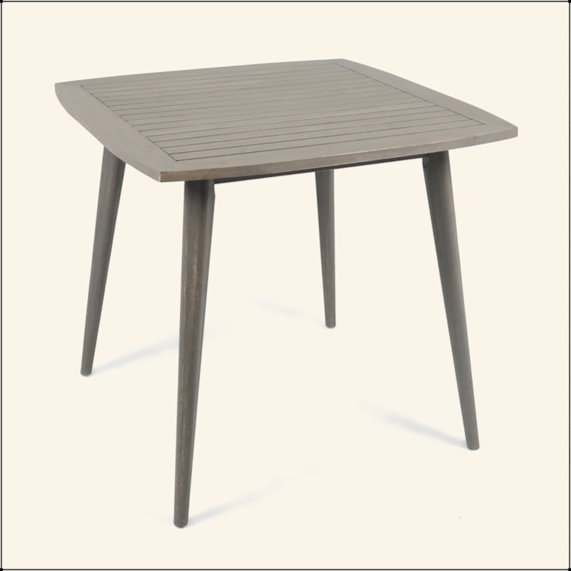 Table d'extérieur robuste en bois d'acacia pour une utilisation polyvalente dans la cour, rehaussant le décor