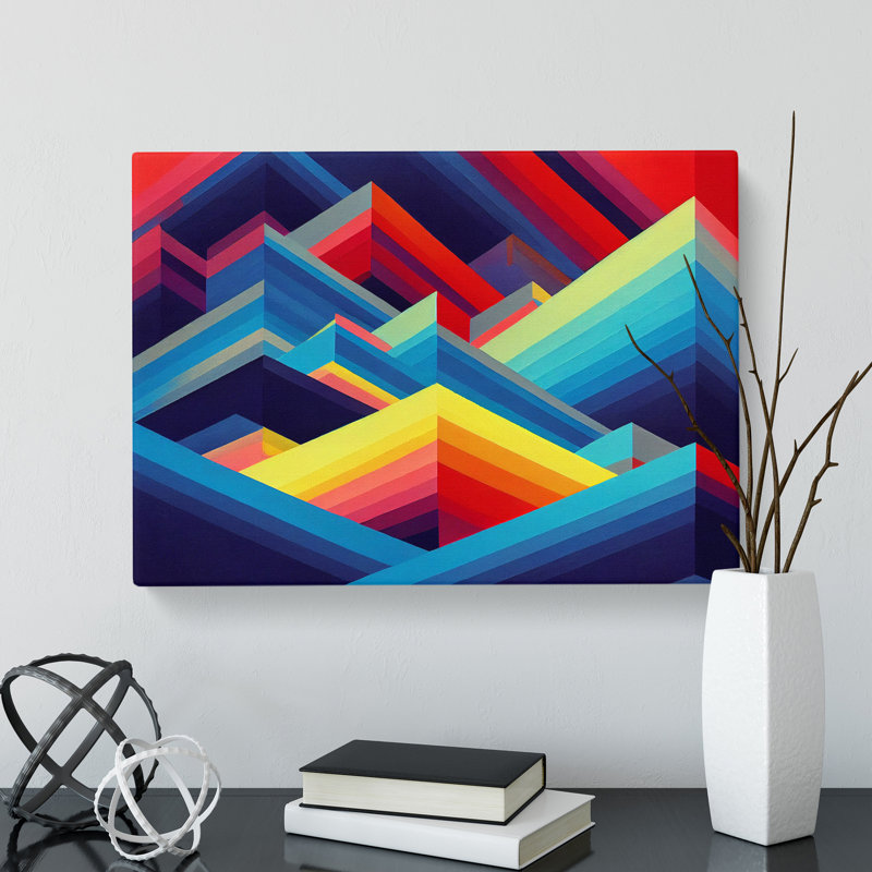 Uplifting Abstract Art - Wrapped Canvas, 50cm H x 76cm W x 3cm D