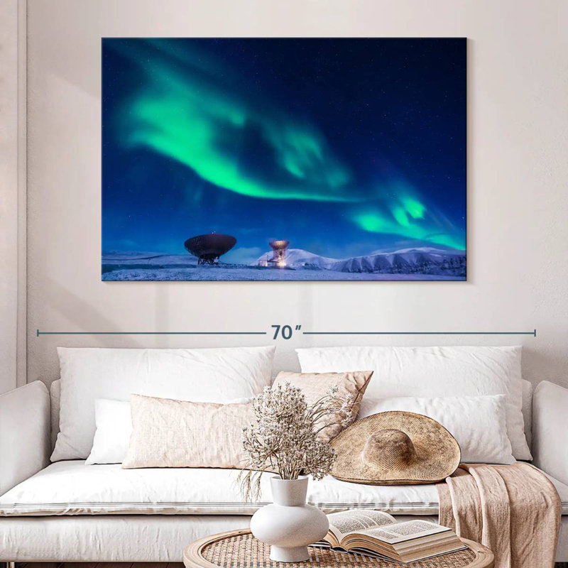 Alvord Longyearbyen Northern Lights, H 34 po x l 51 po