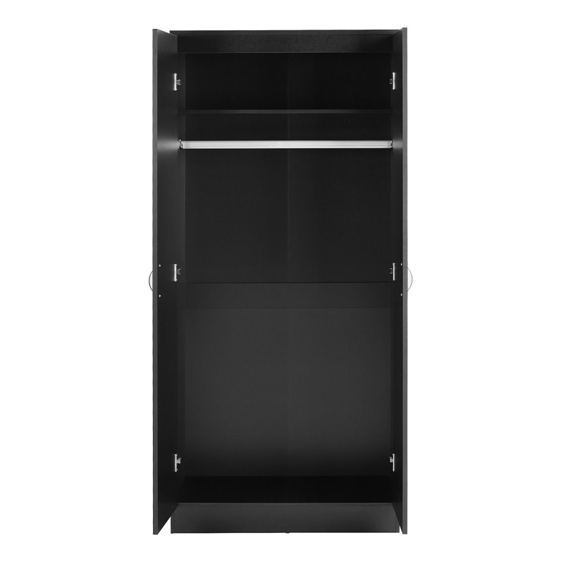 Maybery 2 Door Wardrobe, Black