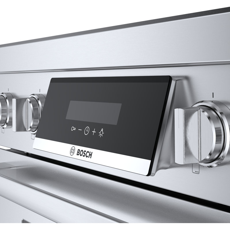 30" Bosch 800 Series Industrial-Style Induction Range