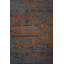 Rapture Gray/Orange Camouflage Luxury Area Rug-68867718