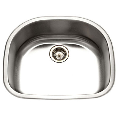 Medallion Designer 23.69'' L Single Bowl Stainless Steel Kitchen Sink