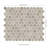 Calico Round 11 in. x 13 in. Matte Porcelain Mosaic Floor and Wall Tile