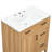 30" Solid Wood Frame Single Bathroom Vanity with Ceramic Top