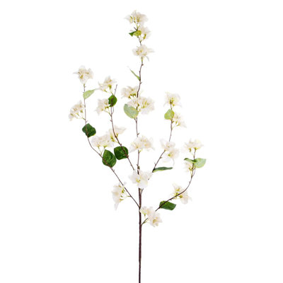 41" Cream Bougainvillea Spray. It measures 41 inches tall. Each bag includes two pieces.
