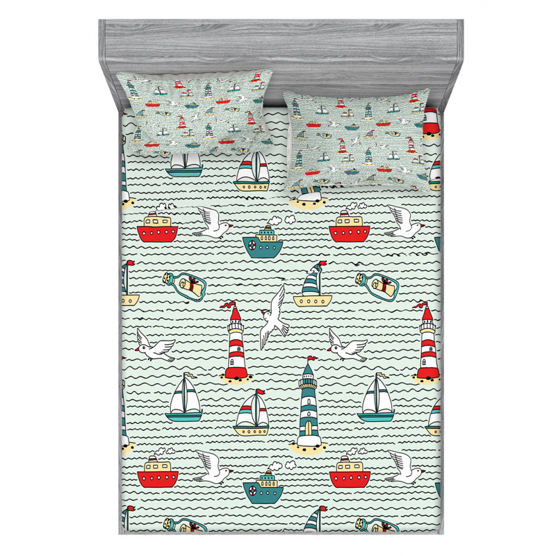 Microfiber Sheet Set, Queen Sheet Set with Fitted Sheet