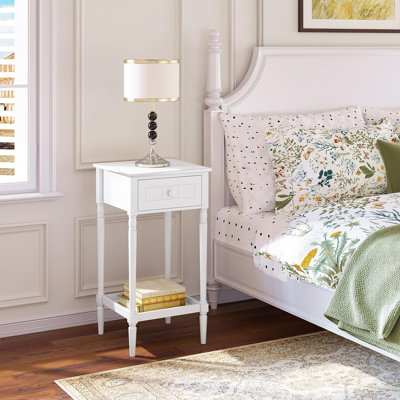 Angeliah 35cm W Manufactured Wood Bedside Table