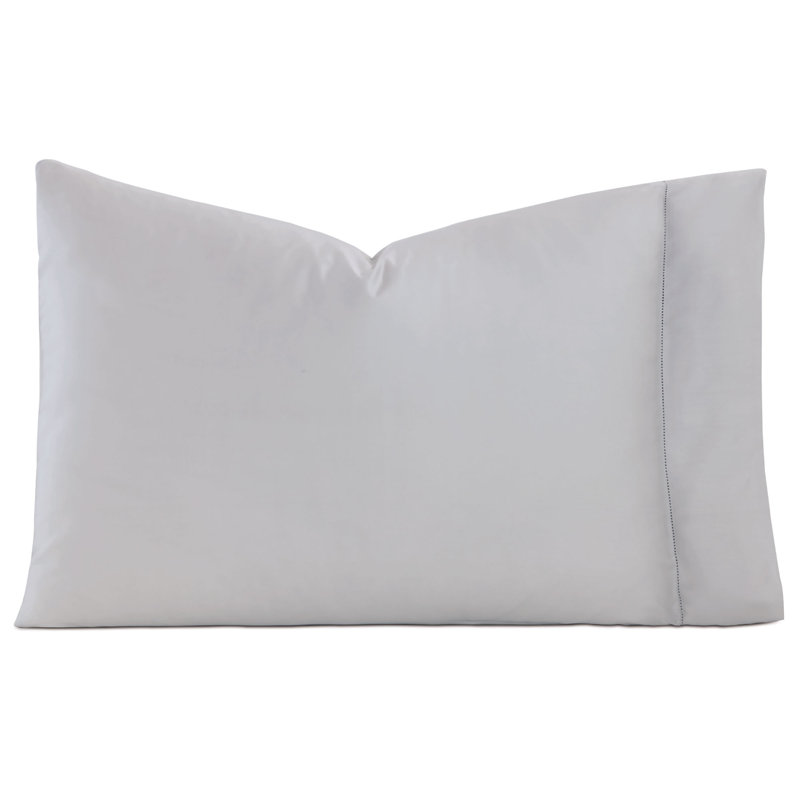 Deluca Egyptian Cotton Sateen, King Pillowcase, Silver