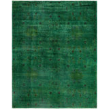 Overdyed One-of-a-Kind 9' 0" X 11' 5" Hand Knotted Area Rug