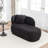 Faux Fur Upholstered Chaise Lounge Chair-372344130