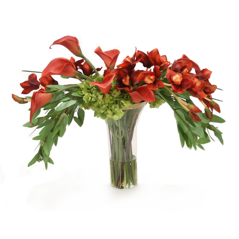 Cymbidium Orchid Floral Arrangements in Vase