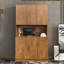 72,18 po de hauteur avec armoire et armoire de cuisine en noyer. Rangement à 6 portes et à 1 tablette ouverte. Armoire en noyer facile à nettoyer et à assembler. 6 portes, 1 tiroir, tablette ouverte. Fabrication robuste, installation facile à nettoyer-120258908