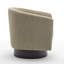 Bennett 72.1Cm Wide Swivel Barrel Chair-2046669572