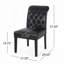 Chaise rembourrée touffetée-116119416