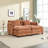 Zuri Upholstered 2-Seater Sectional Sofa with Ottomans-796484354