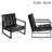 Zaen Faux Leather Armchair-1170470995