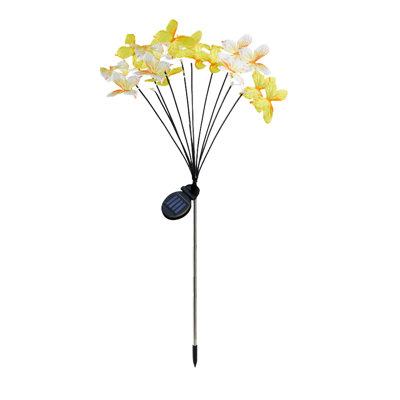 Night Light Solar-powered Butterflys Ground Stake Lights Realistic Butterflys Lamps Outdoor Waterproof Garden And Lawns LED Lights Outdoor Courtyard Decoration