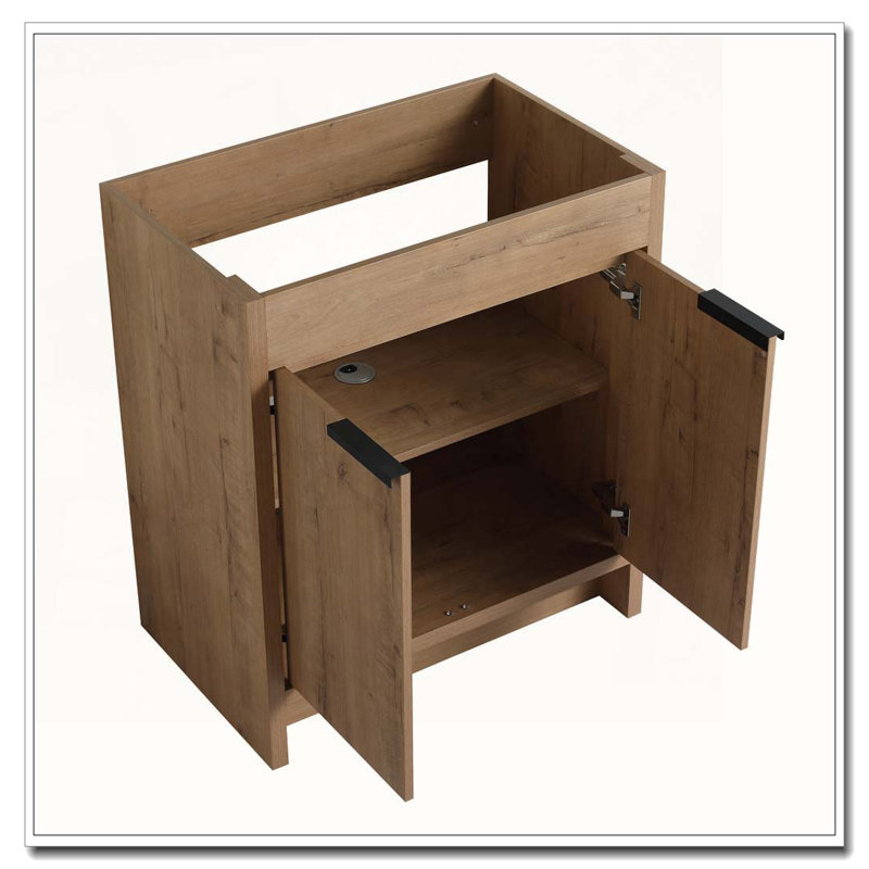 Freestanding Bathroom Cabinet With Two Soft Close Doors