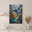 Art mural sur toile Jagged Rocky Canyon avec rivière sarcelle et falaises orange-132892569