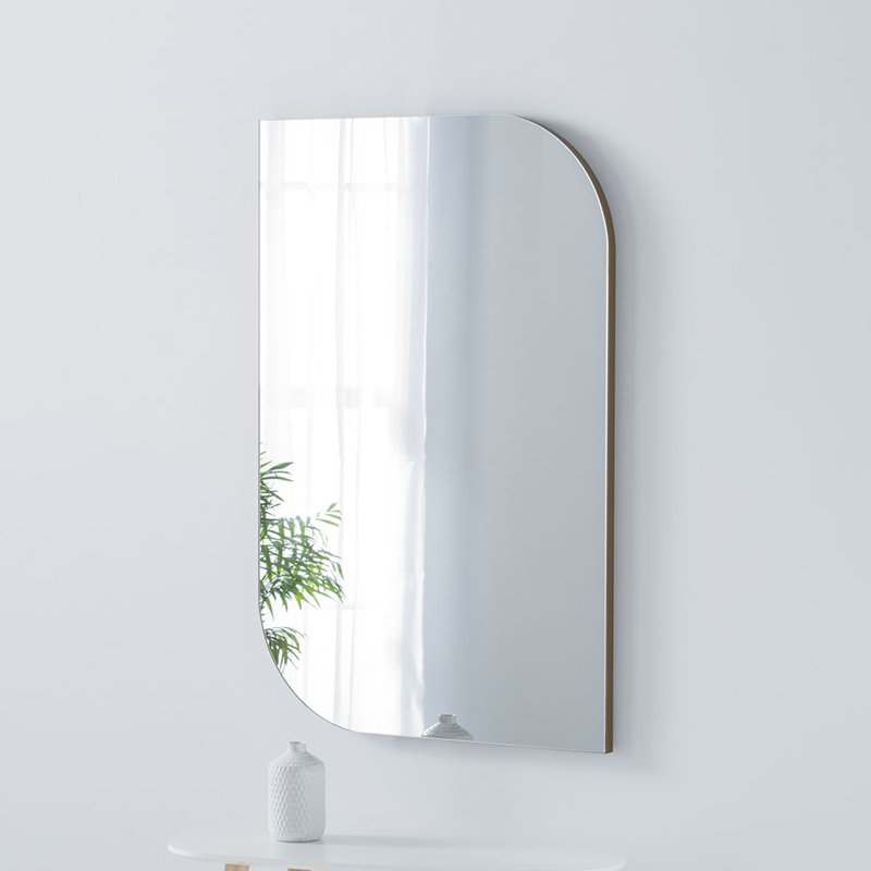 Ajeesh Asymmetrical Wall Mirror, Gold