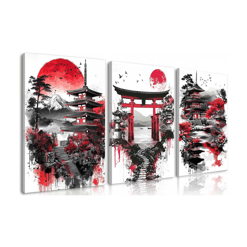 3 Piece Wrapped Canvas Print