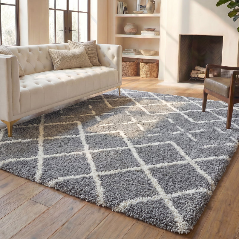 Tapis d'intérieur à poils longs Arizona, Rectangulaire 8 pi x 10 pi