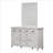 Deavian - Rectangular Dresser Mirror - Weathered White Finish